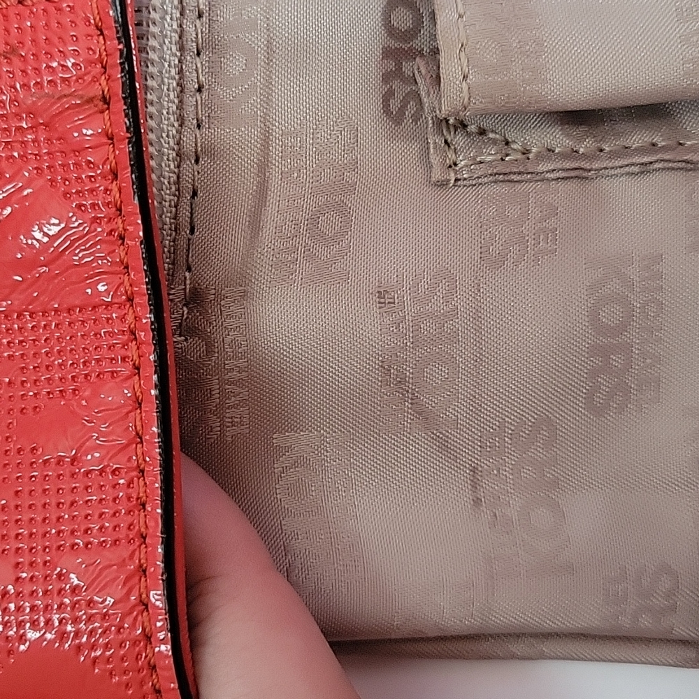Red/orange Michael Kors shoulder bag - Picture 12 of 14